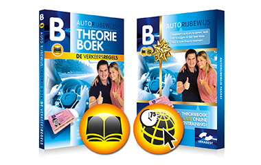 Auto theorieboek +  7,5 uur oefenvragen en examens