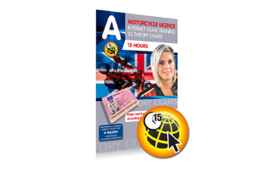 15 hours Internet exam training Motorcycle